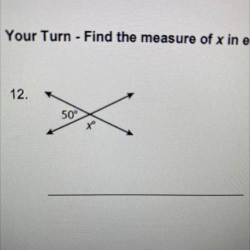 Find the measure of x in each figure.