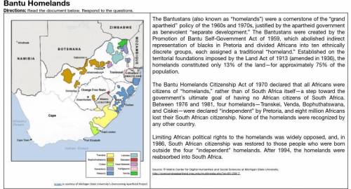 How did the Bantustans reduce the political power of Africans?