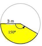 Find the area of the highlighted sector.

round to nearest tenth
--------------
radius 3
central a