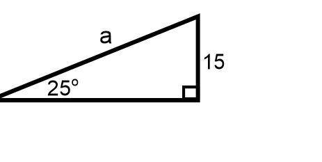 Use the figure below to determine the length of a to the nearest tenth.