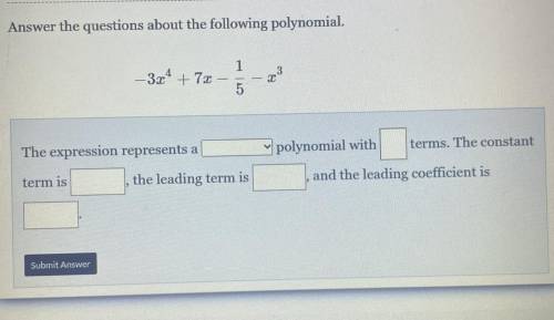 Answer the question about the following polynomials.