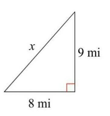 Find the missing side of each triangle. Leave your answers in simplest radical form.