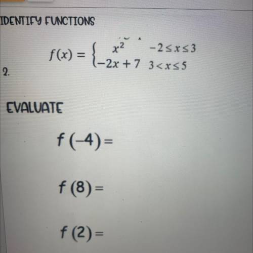 Identify the function