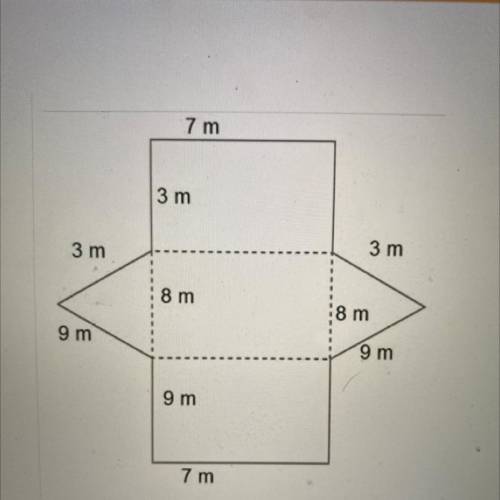 What is the lateral surface area of the triangular prism?

7 m
Select one:
3 m
O
140m2
3 m
3 m
о
1
