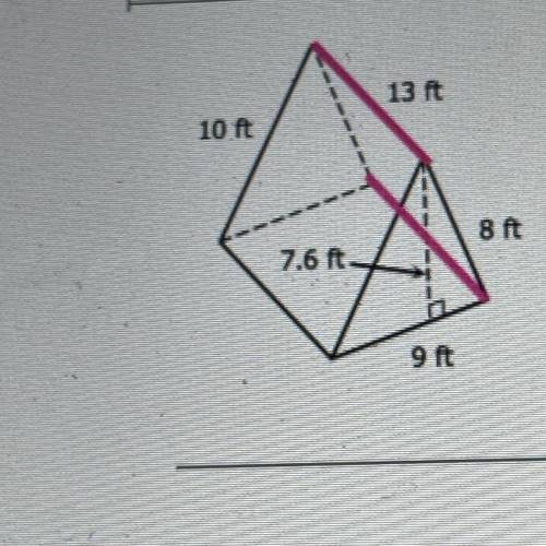 Help me find the surface area please!