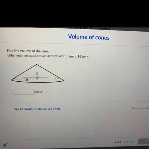 Volume of cone..help me