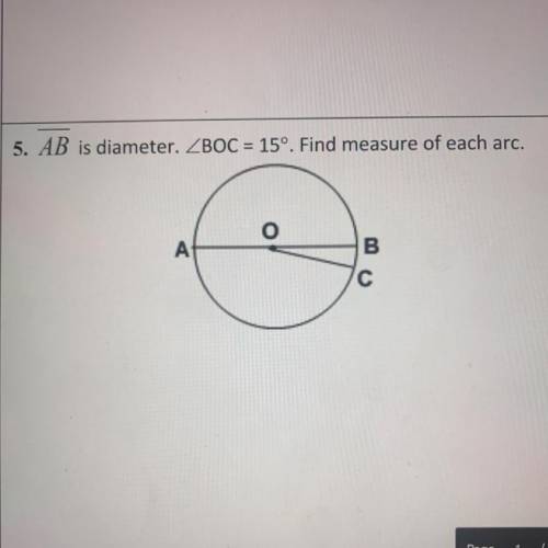 AB is diameter. 
( I need help asap it’s due at 11:59 pm)
