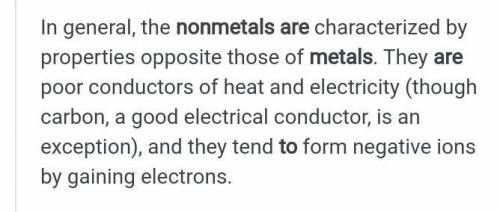 Does the non metal need to be processed before it can be used how is this done