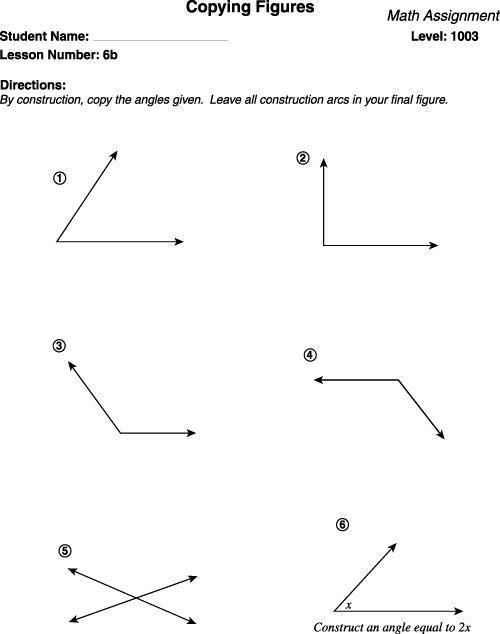 Take a picture of the copying an angle worksheet with your constructions and upload it below.