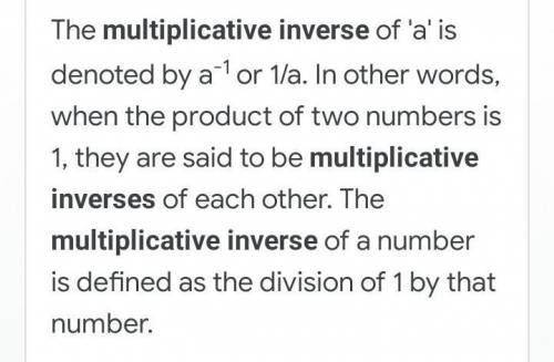 The multiplicative inverse of 5 2/3​