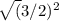 \sqrt({3} /2)^2