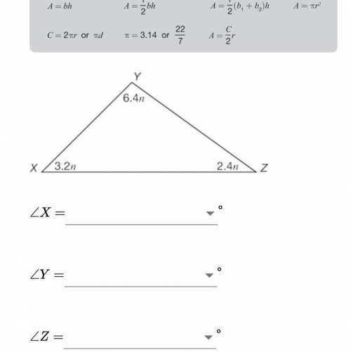Find the unknown angle measure by solving for the given variable.