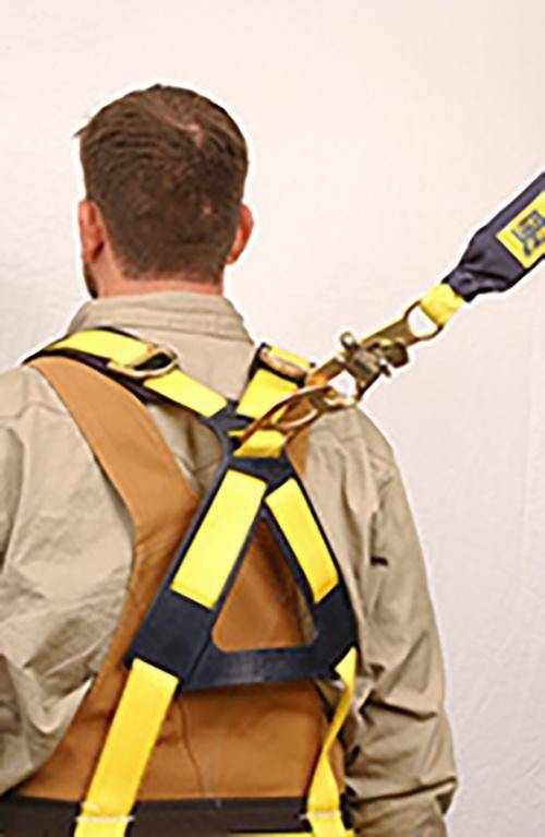 This is various straps secured on a worker to distribute the fall arrest forces. What is depicted i