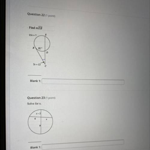 Please help with these two problems