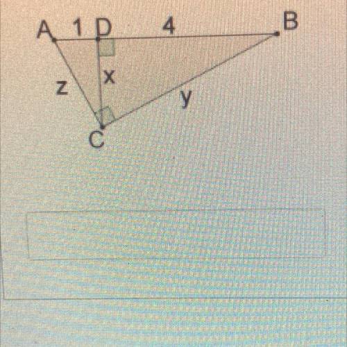 Use the picture to solve for X
