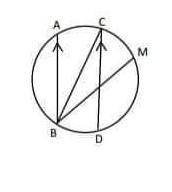 24. In the given figure AB//CD and< ABC= <CBV. Prove that BM=CD.​