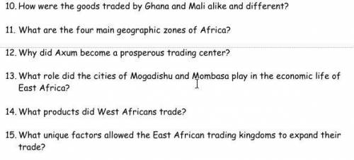A few questions on Africa
Please Help