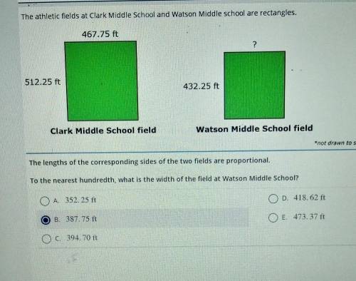 Can I get some help plzzzz. The athletic fields at Clark Middle School and Watson Middle school are