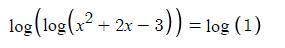 Please help with the attached logarithmic equation. Solve for x.