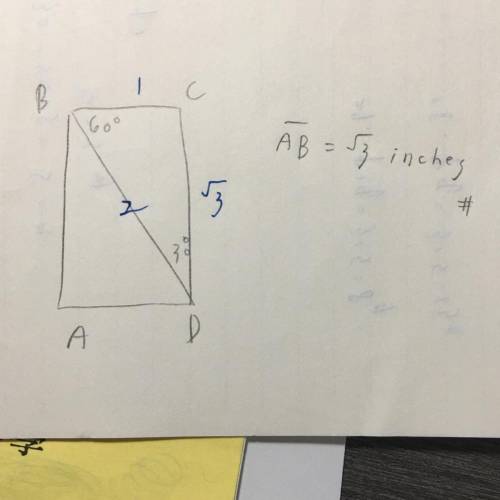 What is the length of line
segment AB?