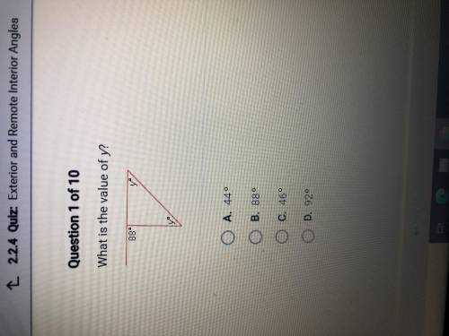 What is the value of y?