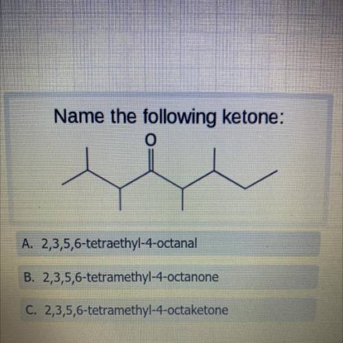 Name the following ketone: