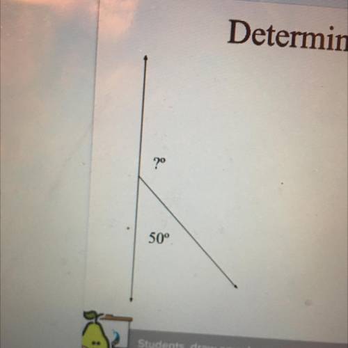 Determine the missing angle.