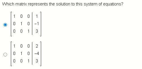 PLEASE HELP - System of equations matrix prepresents
