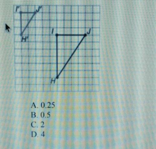 12. What is the scale factor of the dilated figure shown below?​
