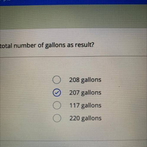90 gallons increased by 130%
those are the answers and it’s not 117