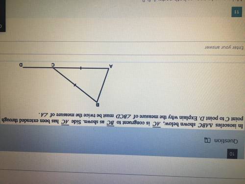 Explain why the measure of bcd must be twice the measure of angle a