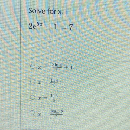 Solve for x
PLEASE HELP