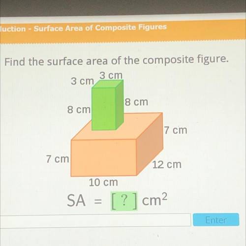 Help Please!! Find the surface area of the composite figure.