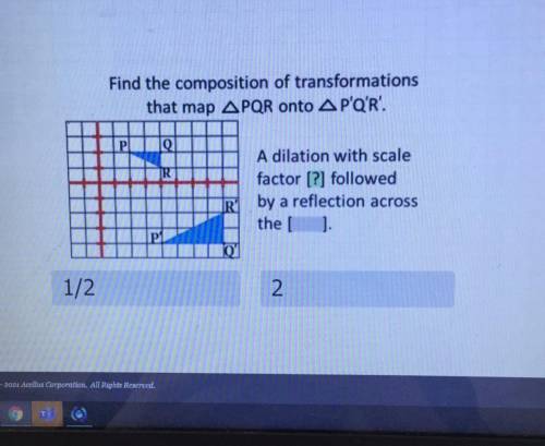 [Geometry] find the composition of transformations that map PQR onto P’Q’R’