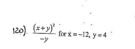 Evaluate each expression for the given value(s)