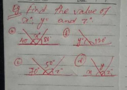 Find the value of x,y,z​