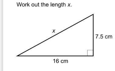 Work out the length X