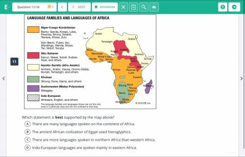 Which is shown by the map