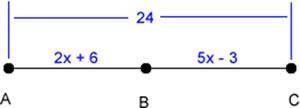 Find AB using the segment addition postulate.