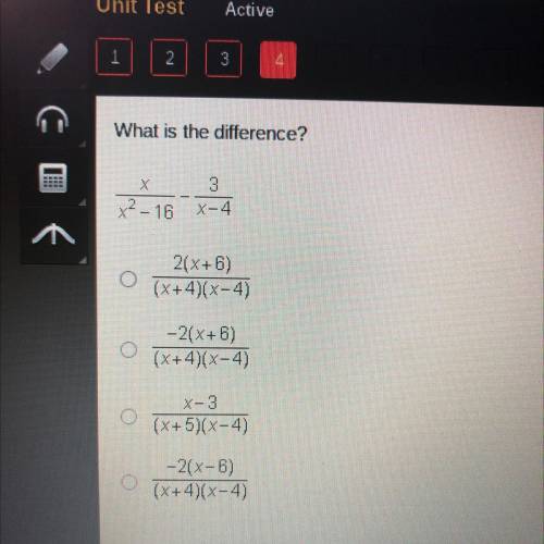 What is the difference?

COF
x²-16
3
X-4
2(x+6)
(x+4)(x-4)
-2(x+6)
(X+4)(x-4)
X-3
(x+5)(x-4)
-2(x-