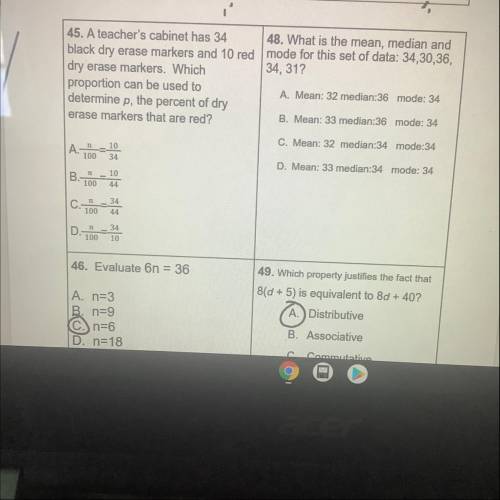 I need help with 45 and 48