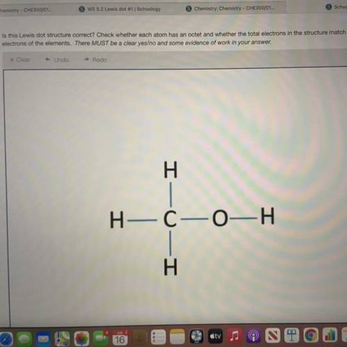 Is this Lewis structure correct? Why or why not