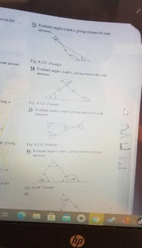 Can you please help plzzzzzz. Evaluate angles and giving reasons for your answers.​