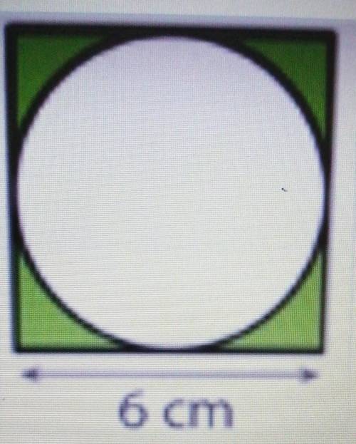 What is the area of the green shaded part?​