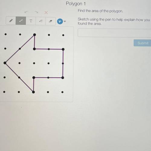 Find the area of the polygon. 
( help please )