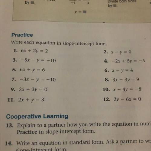 I need help for numbers 4 through 12
