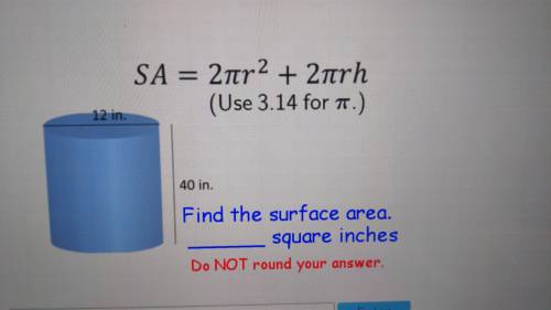 Sufure area of cylinder