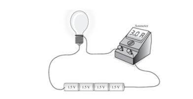 What is the potential difference (voltage) across the lightbulb in this diagram?

a. 1.5 V
c. 4 V