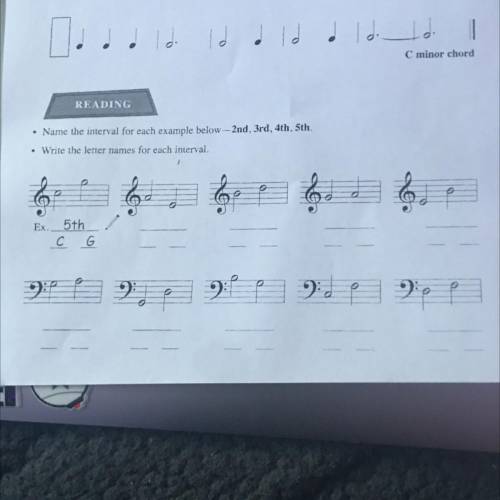 Please help ASAP name the interval 2,3,4,5