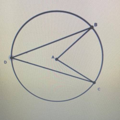 For Circle A, if the measure of BDC=20 and the measure of BDC=4x-12, then what is the value of X??